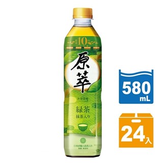 【宅配】原萃日式綠茶580ml(24入)