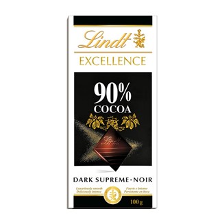[Lindt 瑞士蓮] 極醇系列90%巧克力片100g(黑巧克力)