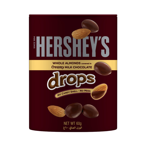 [Hershey's 好時] Drops杏仁夾餡牛奶巧克力(60g)
