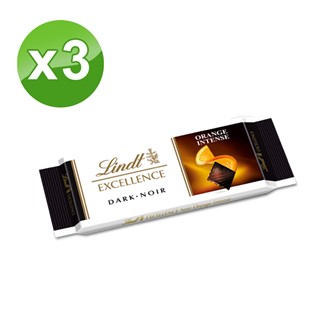 [Lindt瑞士蓮] 極醇系列香橙口味黑巧克力3入組(35gx3)