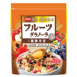 [日清] 楓糖果實綜合水果穀物脆500g