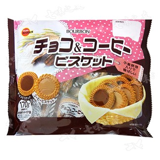 [北日本] 巧克力風味&咖啡風味餅乾家庭包 163.2g
