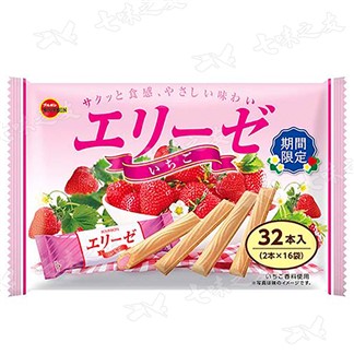 [北日本] 艾莉絲捲心餅家庭包(草莓風味) 115.2g