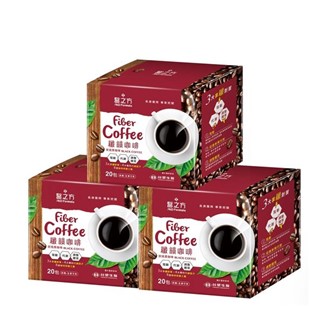 【台塑生醫醫之方】纖韻咖啡食品-炭焙黑咖啡(20包)*3盒