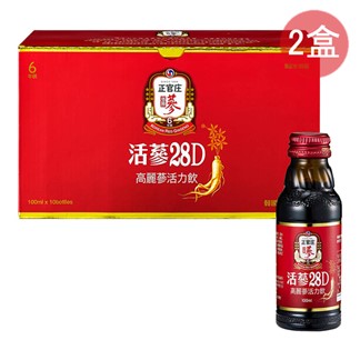 【正官庄】活蔘 28D禮盒 100mlx10瓶-2盒