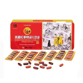 金蔘-6年根韓國高麗紅蔘鹿茸精膠囊(120顆／盒)