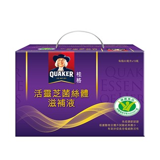 【Quaker桂格】活靈芝盒裝（19瓶入）(效期:2024.12.22)