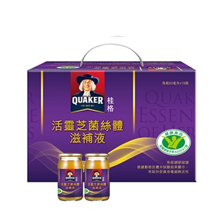 【Quaker桂格】活靈芝盒裝（19瓶入）(效期:2024.12.22)
