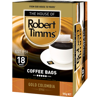 【Robert Timms】黃金哥倫比亞濾袋咖啡18入