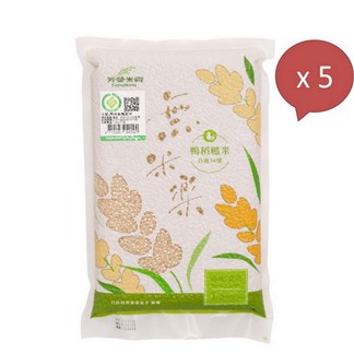 無米樂-鴨稻糙米1.5公斤(包)x5入