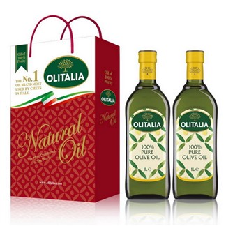 【Olitalia奧利塔】純橄欖油禮盒組(1000mlx 2 瓶)