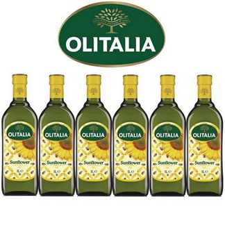 【Olitalia奧利塔】超值葵花油禮盒組(1000mlx 6 瓶)
