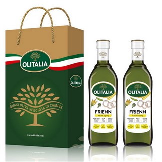 【Olitalia奧利塔】高溫專用葵花油禮盒組(750mlx 2 瓶)