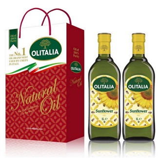 Olitalia奧利塔精緻橄欖油1000mlx2瓶+葵花油1000mlx2瓶