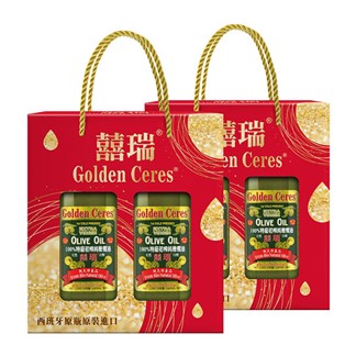 【囍瑞】特級冷壓初榨橄欖油伴手禮盒(1000ml-2入禮盒裝)x2組