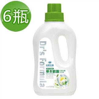 《台塑生醫》Dr’s Formula草本敏護-抗菌防霉洗衣精1.2kg(6瓶入)