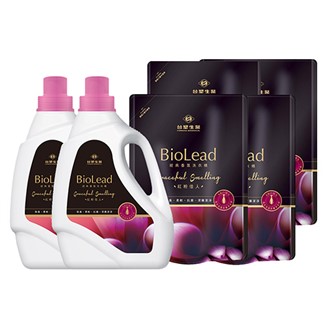 《台塑生醫》BioLead經典香氛洗衣精 紅粉佳人(2瓶+4包)