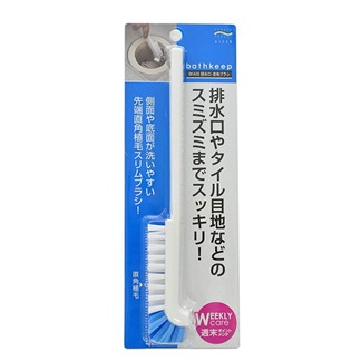 【特惠組】日本AISEN黏貼式雲朵浴室海綿刷+排水口直角清潔刷