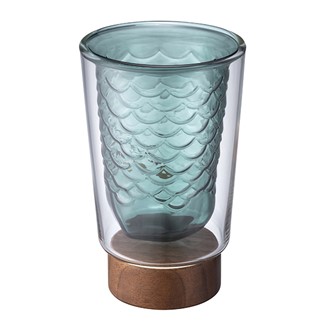 [星巴克]海洋鱗片雙層玻璃杯