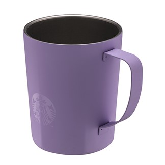 [星巴克]紫丁香不鏽鋼把手杯