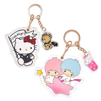 Hello Kitty 雙星仙子 皮革吊飾 2入套卡 icash2.0(含運費)